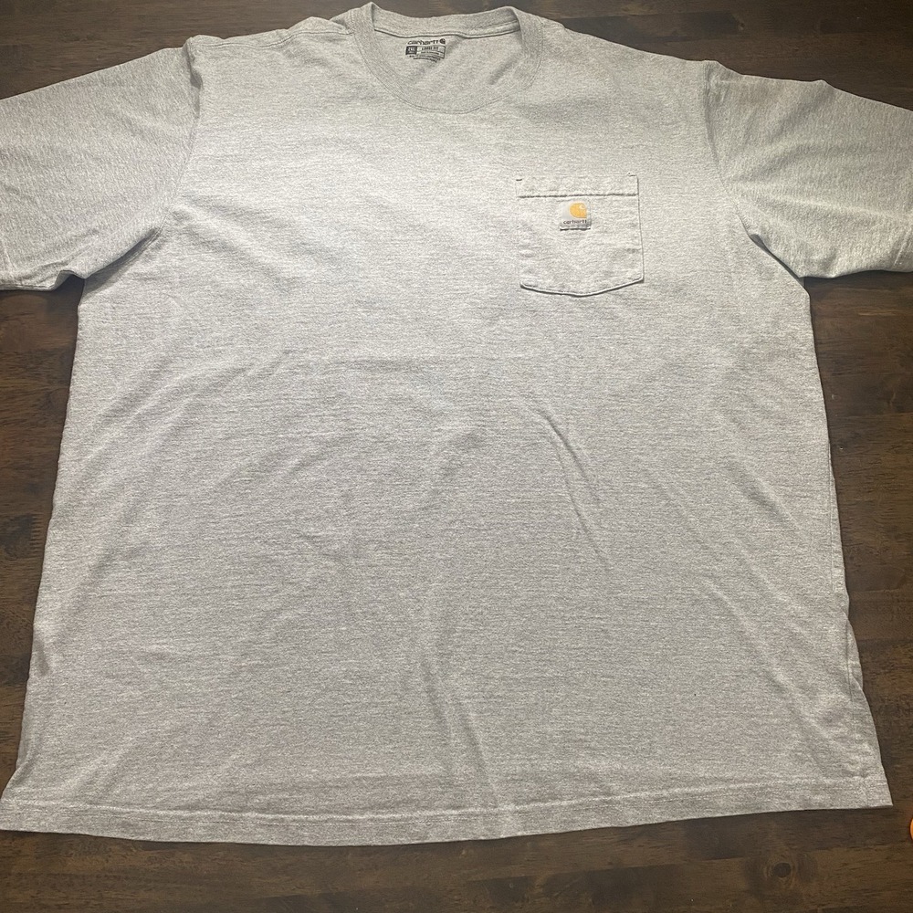 Carhartt Mens Loose Fit T Shirt  Grey 2XL Work Wear Casual Cotton ComfortClassic
